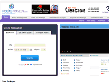 Tablet Screenshot of indiastravel.com